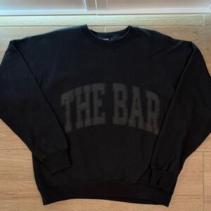 The Bar VARSITY SWEATSHIRT BLACK